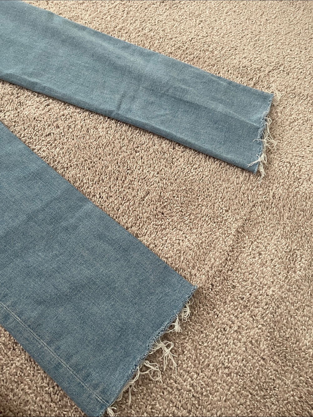 MOTHER The Kick it Ankle Fray Light Wash Jeans Size 25 - Picture 8 of 8